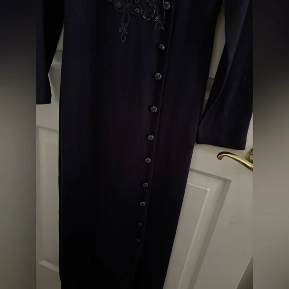 *SOLD on Vinted* Vintage Carole Little Purple Maxi Dress - Picture 3 of 4